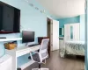 Bedroom featuring dark hardwood / wood-style flooring