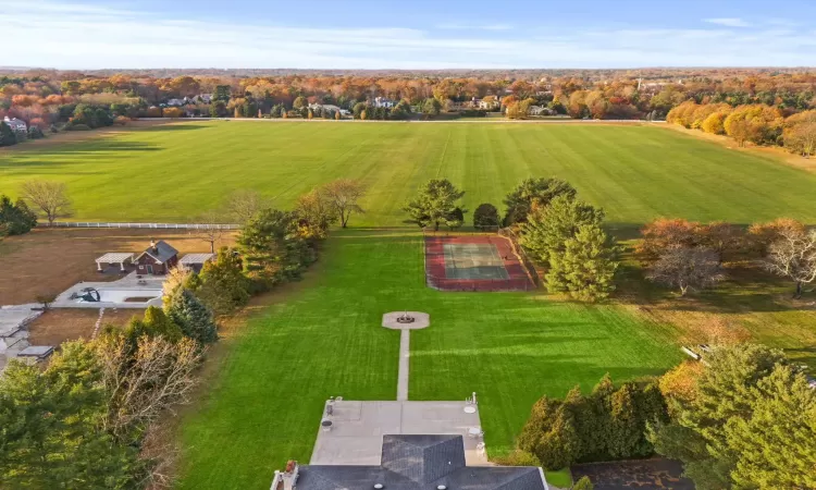 Bird's eye view with a rural view