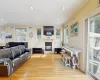 Living room with plenty of natural light