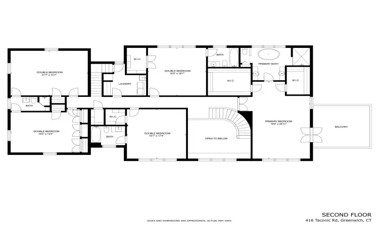 Second Level Floor Plan