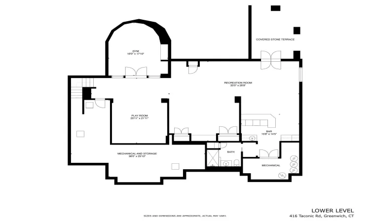 Walkout Lower Level Floor Plan