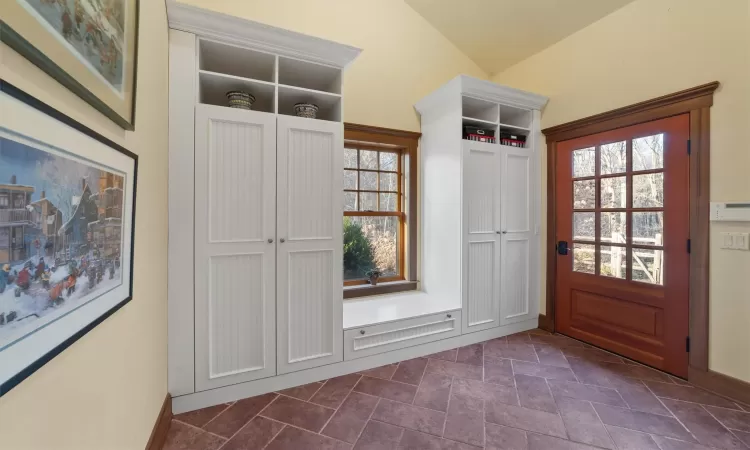 Mud room with its own access to the outside