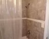 Interior details with shower / tub combo