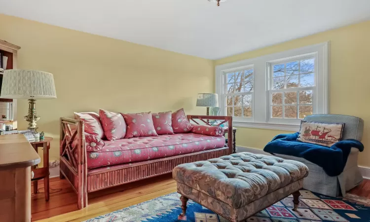 Bedroom with shared bathroom