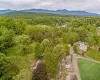 Drone / aerial view featuring a mountain view