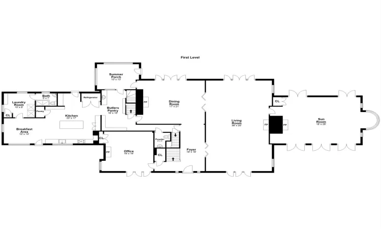 Third Level Floor plan