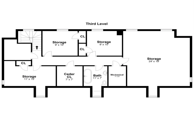 Second Level Floor Plan