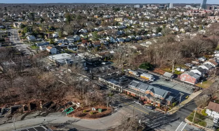 Birds eye view of property