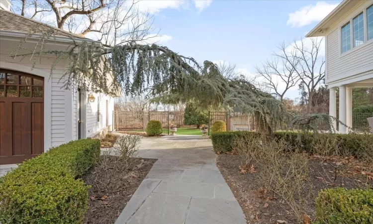 View of yard with a patio