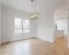 Dining room leading to kitchen