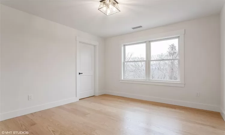 bedroom with walk in closet