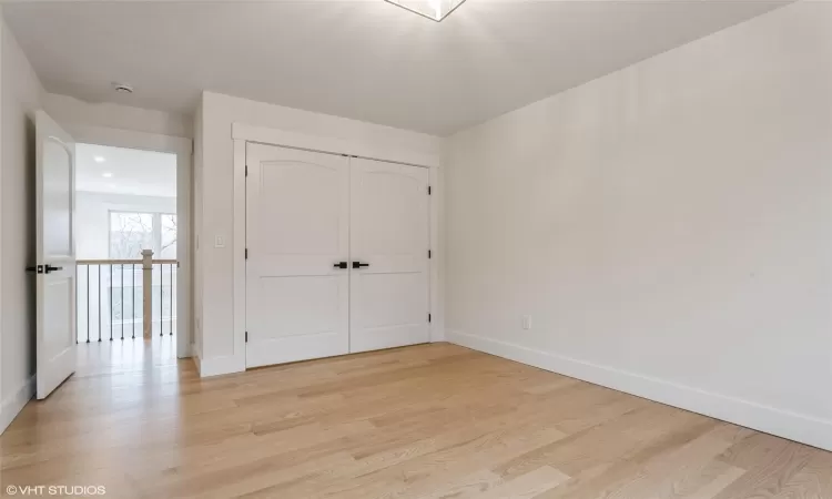 bedroom with large closet