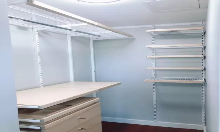 View of spacious closet