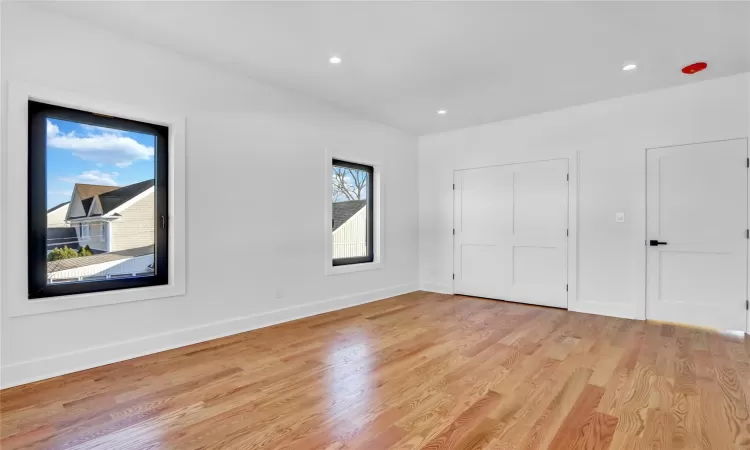 Empty room featuring light hardwood / wood-style floors