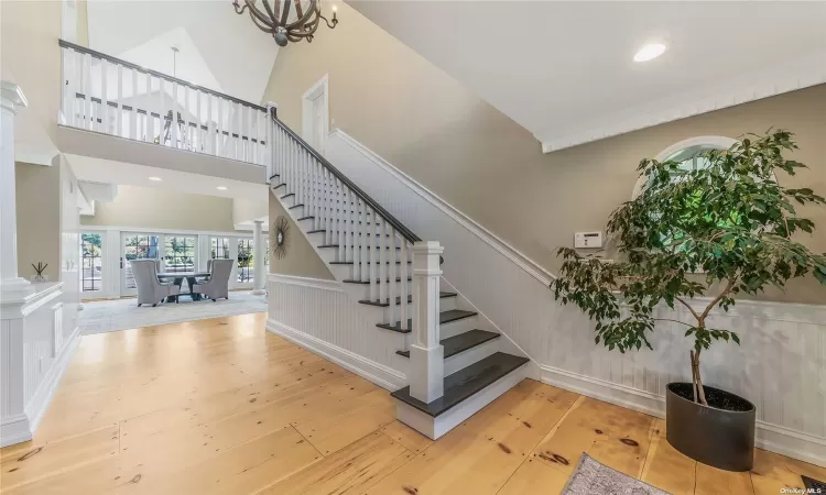 Inviting Grand Foyer with High Ceilings