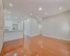 Unfurnished living room with light wood-type flooring