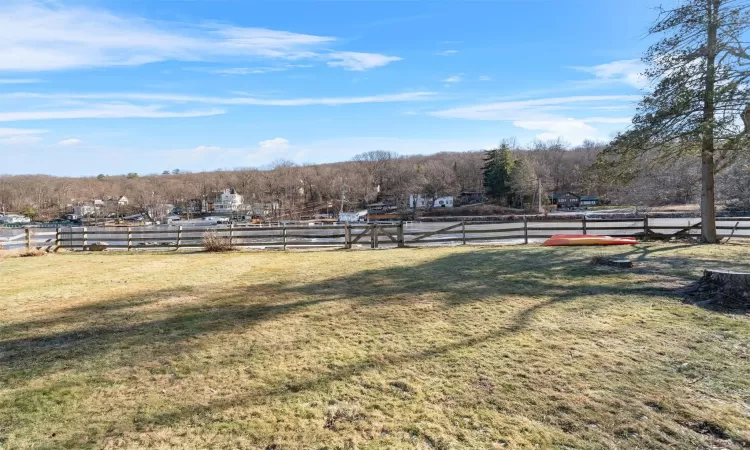 View of yard featuring a rural view