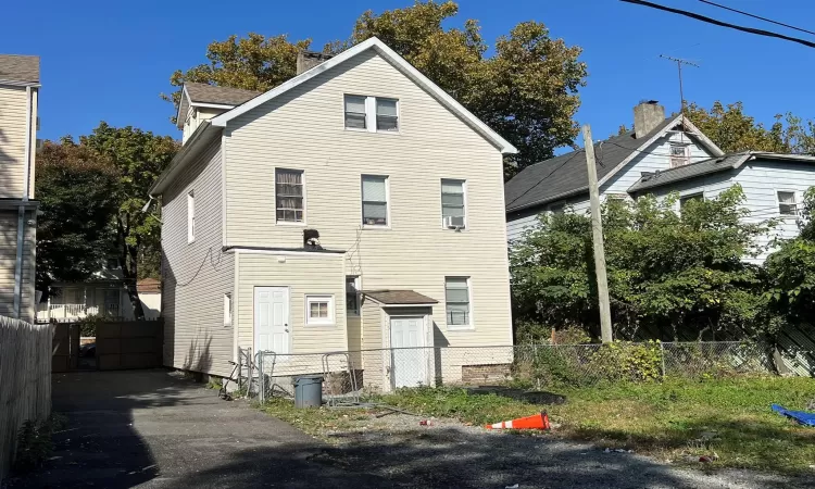 View of rear view of property