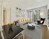 Living room featuring hardwood / wood-style floors