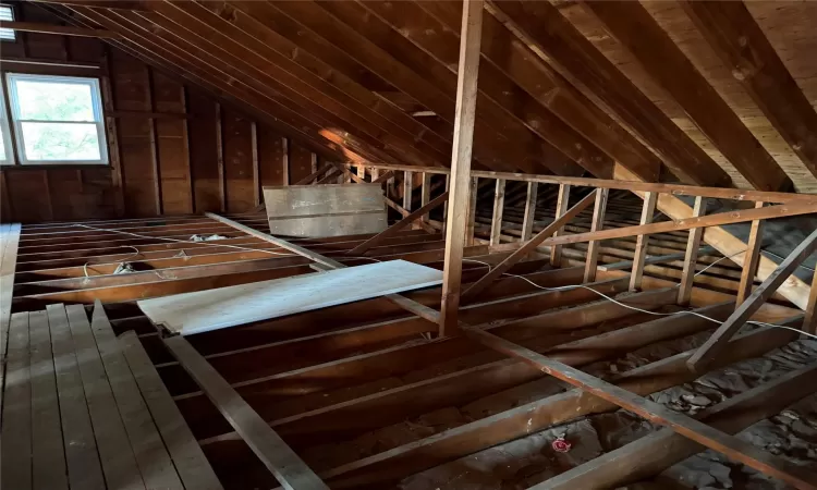 View of attic