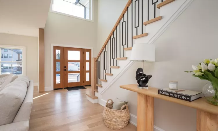 Two story entry foyer