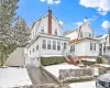 View of snow covered property