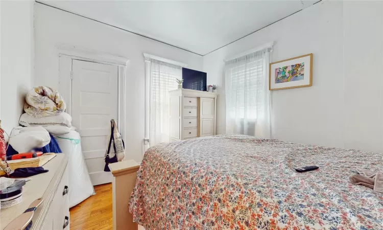 Bedroom featuring light wood-type flooring