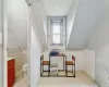 Bathroom featuring toilet and tile patterned floors