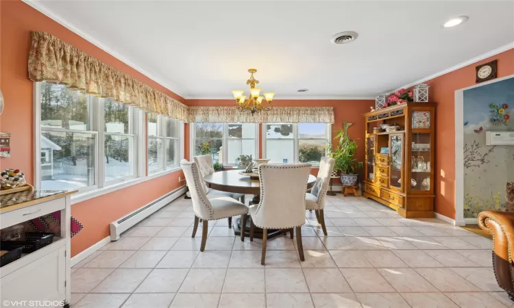 Dining area with panoramic views