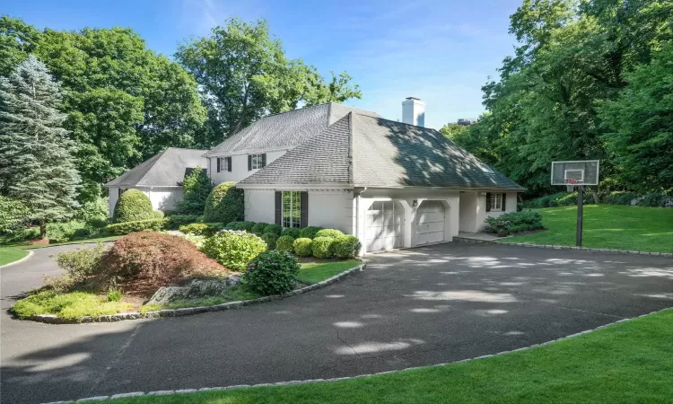 Side of House with Garages