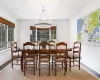 Kitchen Breakfast Area with Bay Window to Back Yard