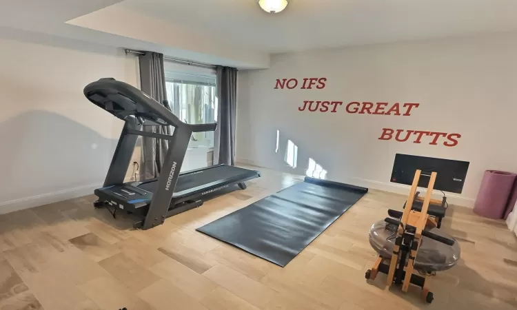 Bedroom currently used as Exercise room