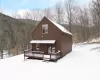 View of front of home featuring a deck