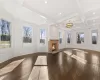 Foyer with original french double pocket doors to living room