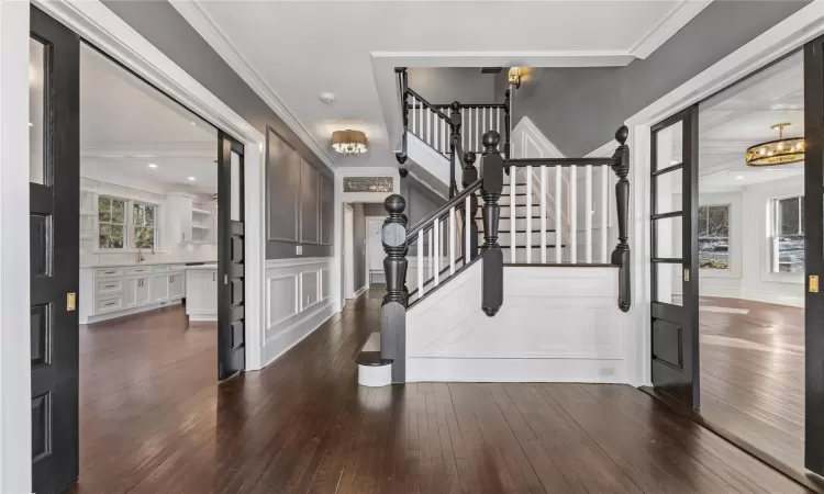 Inviting and expansive front porch