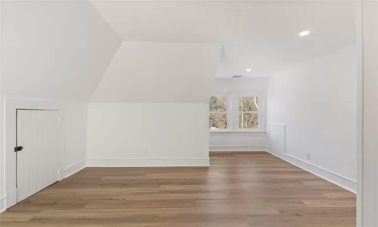 Primary bathroom with walk-in shower.