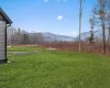 View of yard with a mountain view