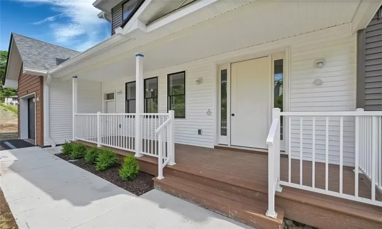 Property entrance featuring a porch