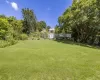 View of yard featuring a pergola