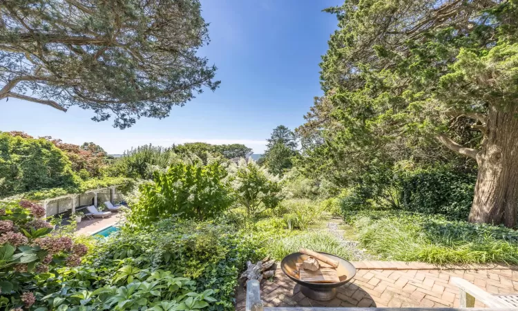 View of yard with a patio