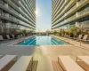 View of pool with a patio