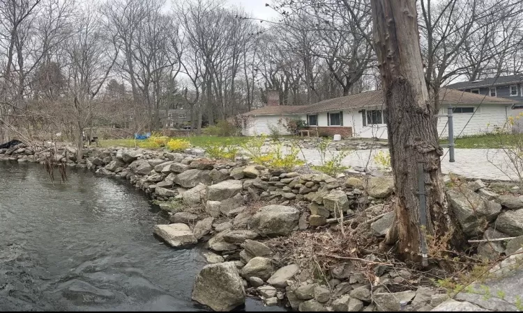 View of house from the Mamaroneck River