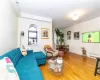 Living room featuring wood-type flooring