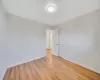 Empty room featuring light hardwood / wood-style flooring