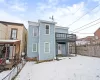 View of snow covered house