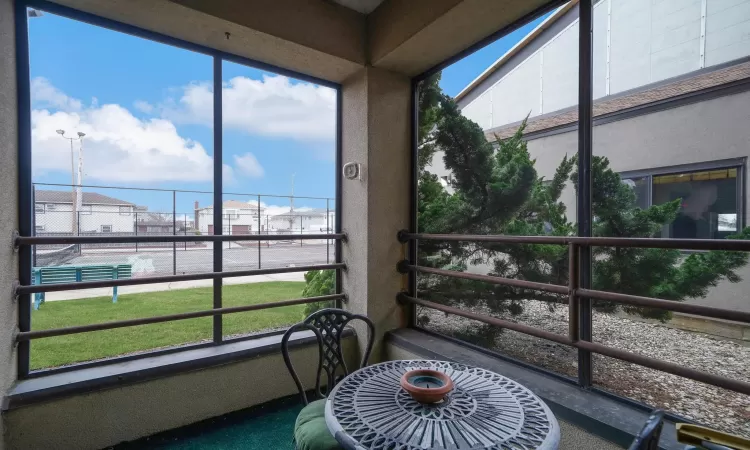 View of sunroom