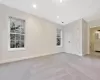 Empty room with carpet flooring