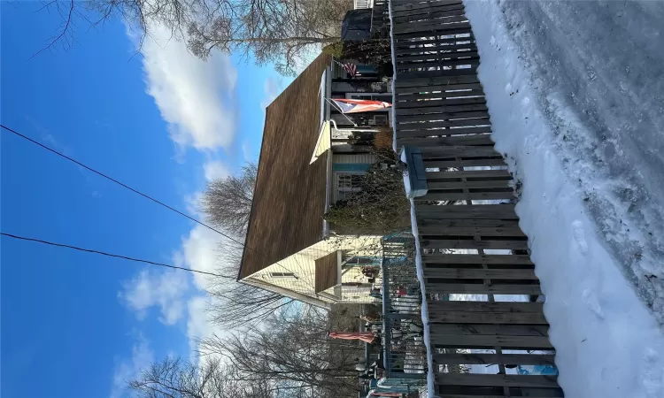 View of property's community featuring a fenced front yard