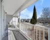 Wooden deck with covered porch