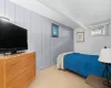 Bedroom featuring light tile patterned floors